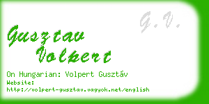 gusztav volpert business card
